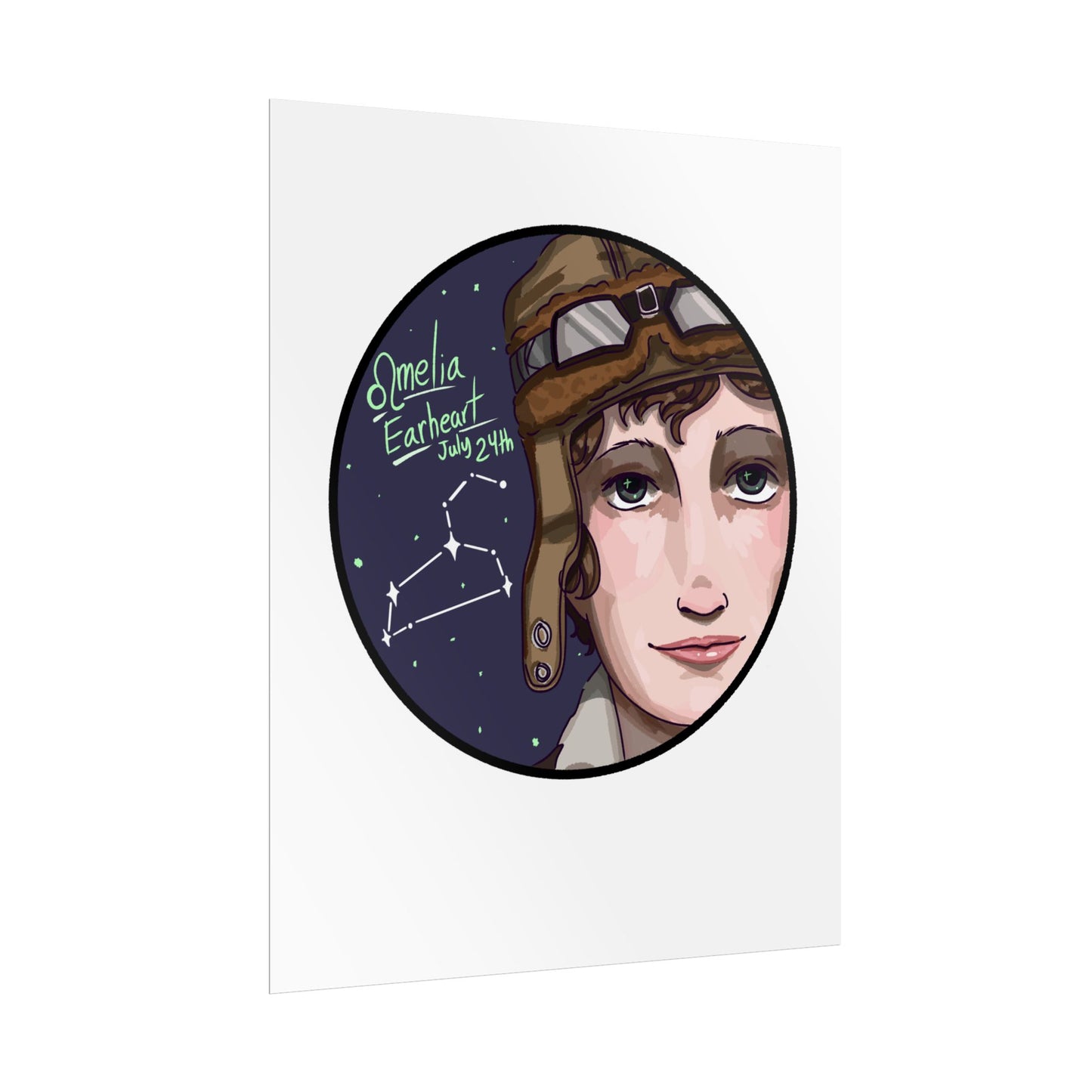 Amelia Earhart Poster β Leo Edition βπ