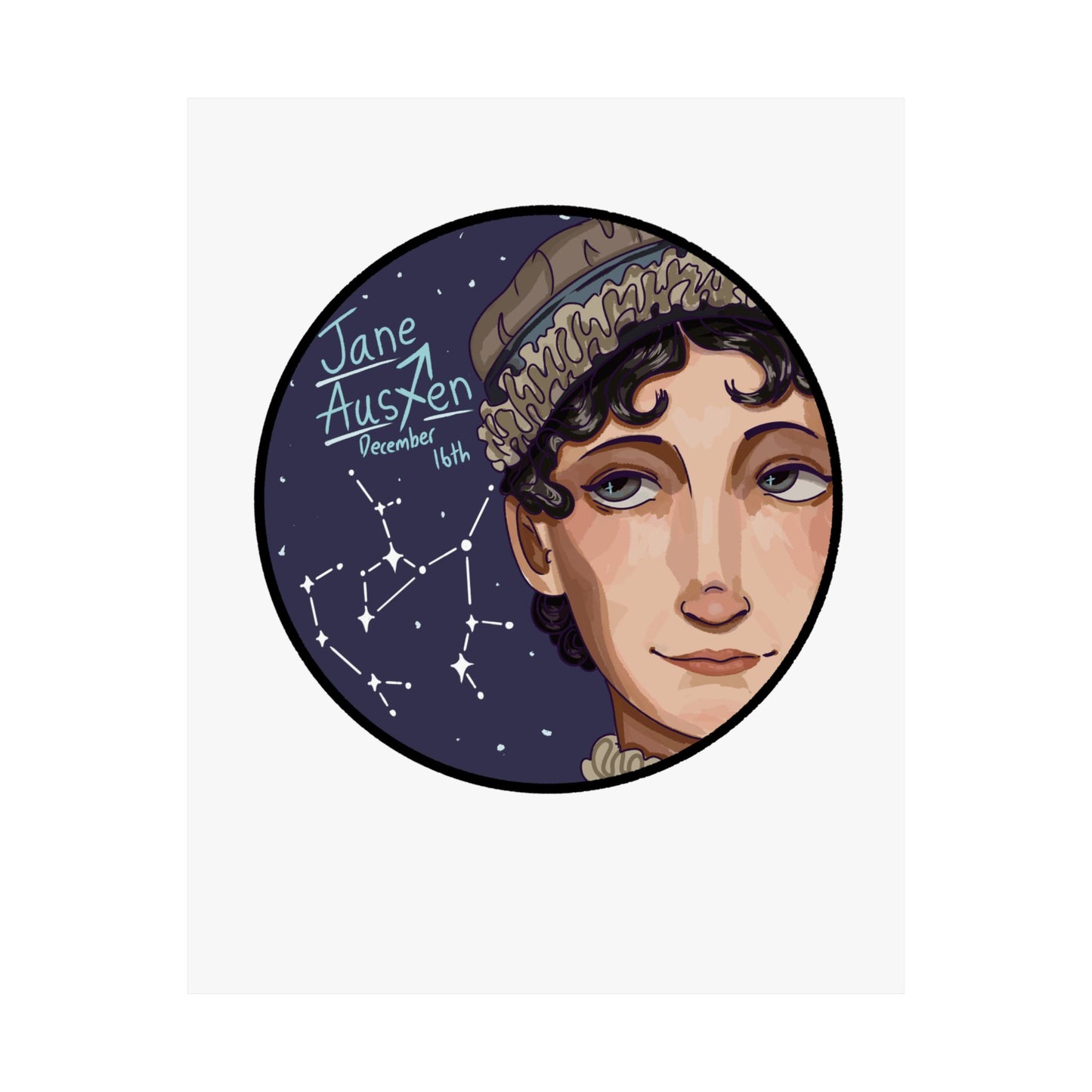 Jane Austen Poster β Sagittarius Edition βπ₯
