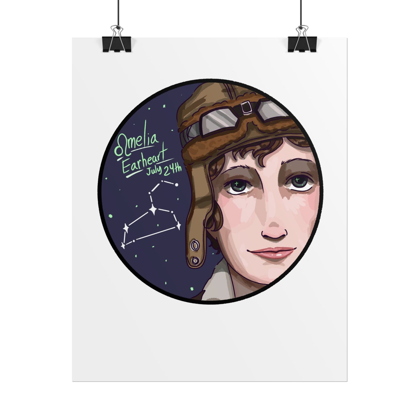 Amelia Earhart Poster β Leo Edition βπ