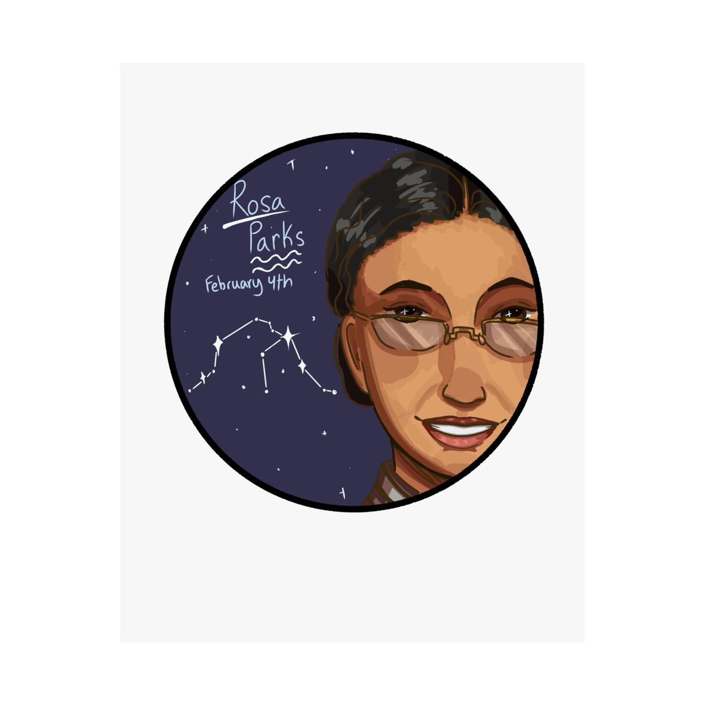 Rosa Parks Poster – Aquarius Edition ♒⚡