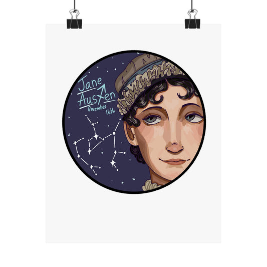Jane Austen Poster – Sagittarius Edition ♐🔥