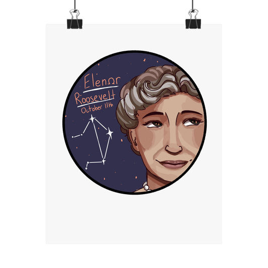 Eleanor Roosevelt Poster – Libra Edition ♎⚖️