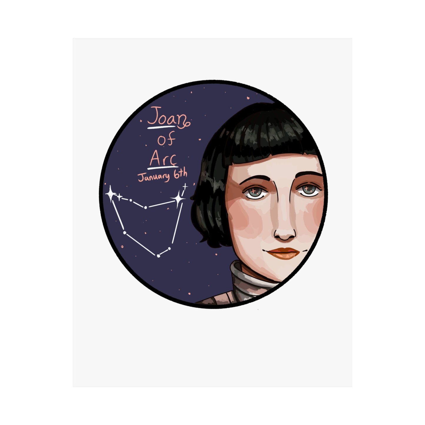 Joan of Arc Poster – Capricorn Edition ♑🔥