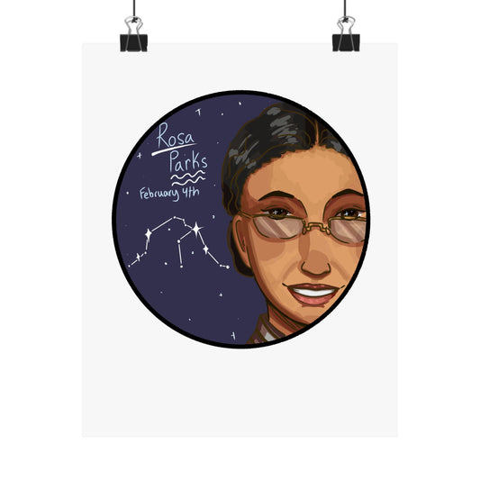 Rosa Parks Poster – Aquarius Edition ♒⚡