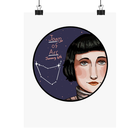Joan of Arc Poster – Capricorn Edition ♑🔥