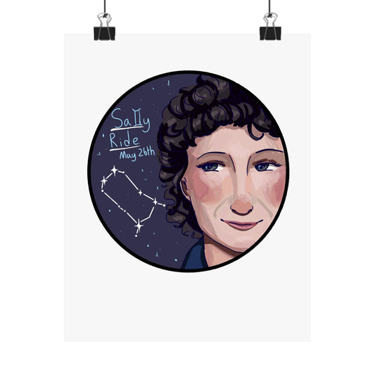 Sally Ride Poster – Gemini Edition ♊🚀