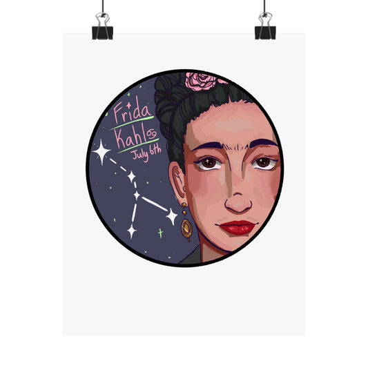 Frida Kahlo Poster – Cancer Edition ♋🌙